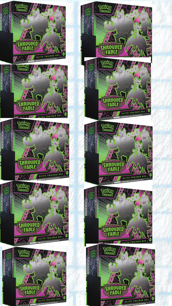 POKÉMON TCG Scarlet & Violet 6.5 Shrouded Fable Elite Trainer Box Case of 10 ETB
