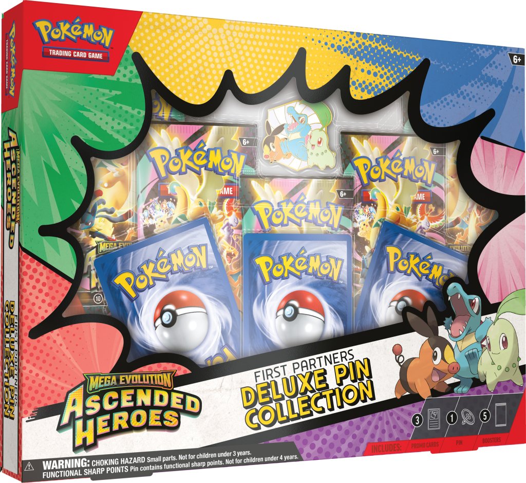 Pre-Order Pokémon TCG: Mega Evolution Ascended Heroes First Partners Deluxe Pin Collection