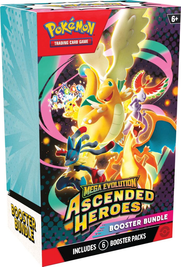 Pre Order Pokémon TCG Mega Evolution Ascended Heroes Booster Bundle