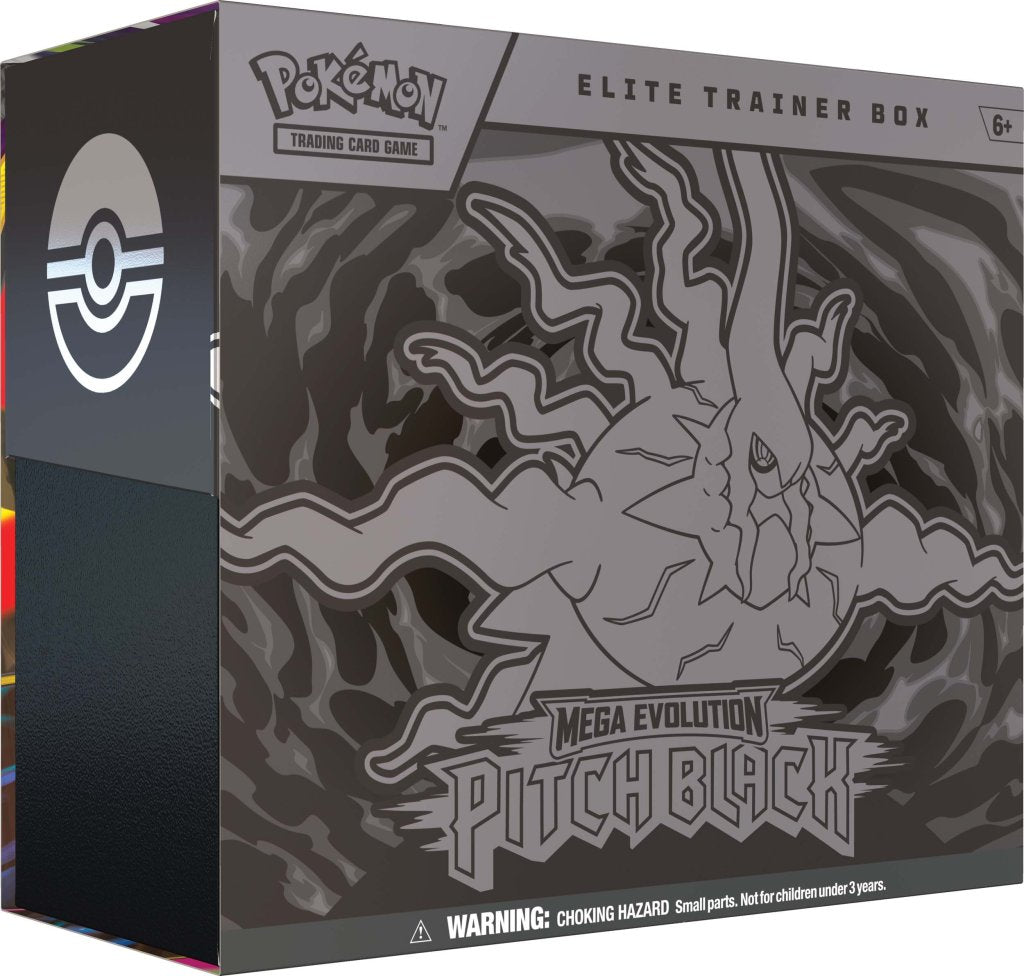 Preorder Pokémon TCG: Mega Evolution— Pitch Black Elite Trainer Box