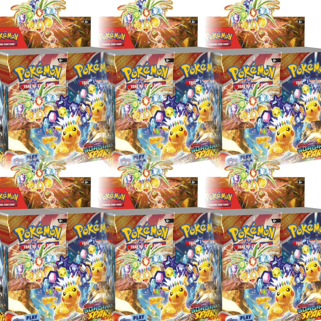 POKÉMON TCG Scarlet & Violet 8 Surging Sparks Booster CASE of 6 booster SV8 Pre-Order