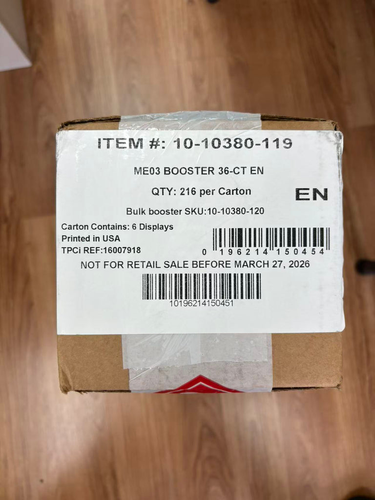 Pokemon TCG ME3 Mega Evolutions Perfect Order Booster Box X6 Sealed Case