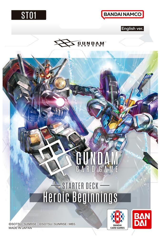 Gundam Card Game: Starter  Deck Display – Heroic  Beginnings [ST01]