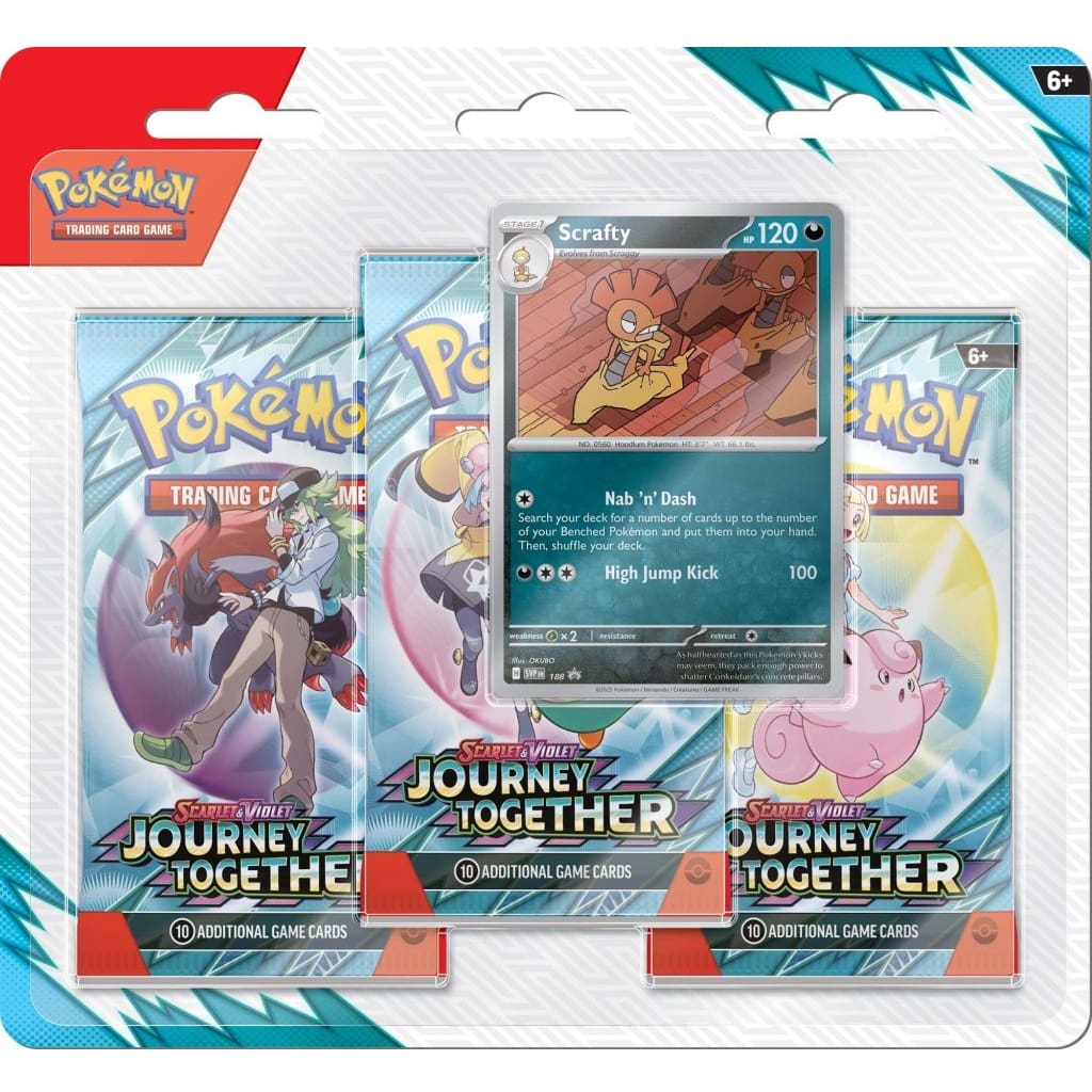 Pokemon TCG Scarlet & Violet Journey Together 3 Pack Blisters SV9