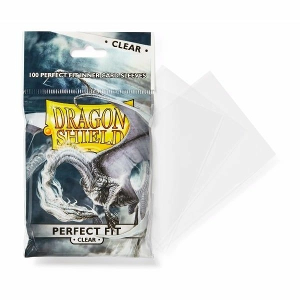 Dragon Shield Perfect Fit 100 pack Clear Sleeves NEW Card Protectors