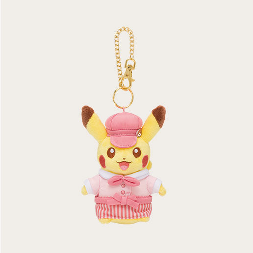 Mascot Pikachu Sweets by Pokémon Cafe Pikachu♀ Plush Doll Key Ring Pokémon Cafe Limited