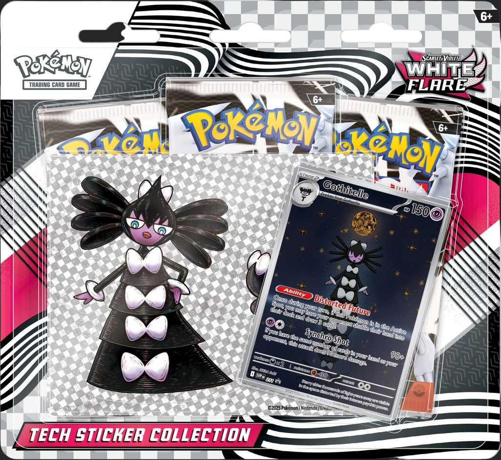 Pokemon TCG Scarlet & Violet 10.5 White Flare Tech Sticker Blister