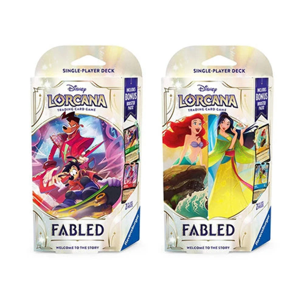 Disney Lorcana TCG Series 9 Fabled Single Player Deck Set