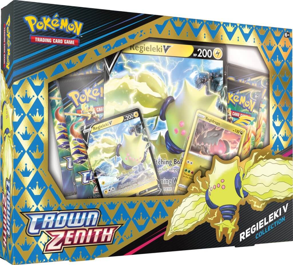 POKEMON TCG Crown Zenith Regidrago/Regieleki V Box